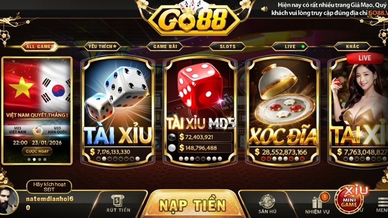 Các Phiên Bản Tài Xỉu Go88 Đáng Trải Nghiệm